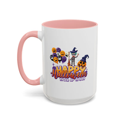 Accent Coffee Mug - Happy halloween trick or treat - [[{"value":"Wonderwear Kid"}]]