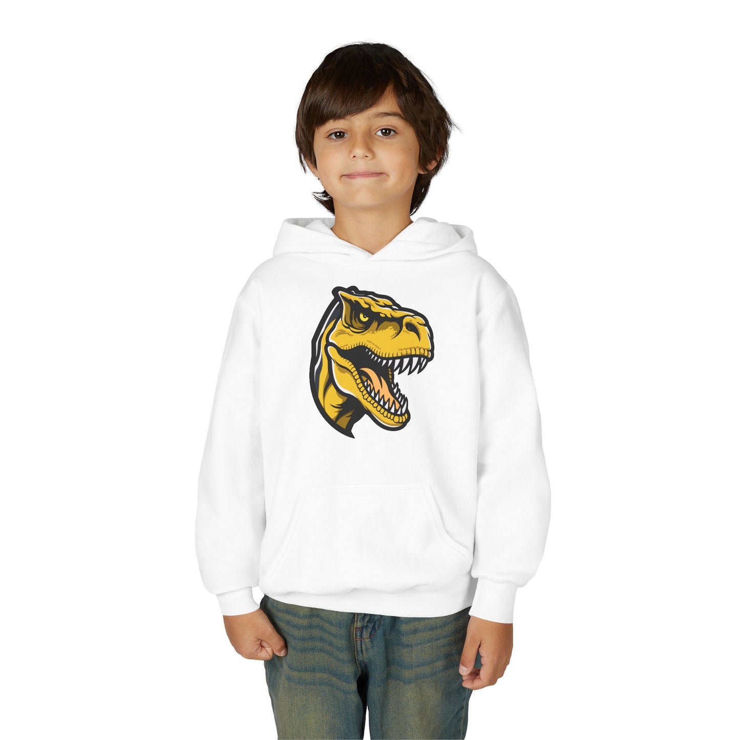 Youth Heavy Blend Hooded Sweatshirt - Tyrannosaurus rex