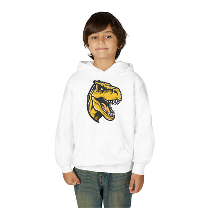 Youth Heavy Blend Hooded Sweatshirt - Tyrannosaurus rex Printify
