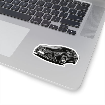 Kiss-Cut Stickers - Black Sports Car Printify