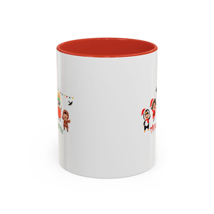 Accent Coffee Mug - Merry christmas by super kiddo and friends - [[{"value":"Wonderwear Kid"}]]