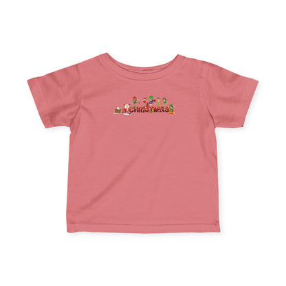 Infant Fine Jersey Tee - Christmas with santa claus and friends - [[{"value":"Wonderwear Kid"}]]