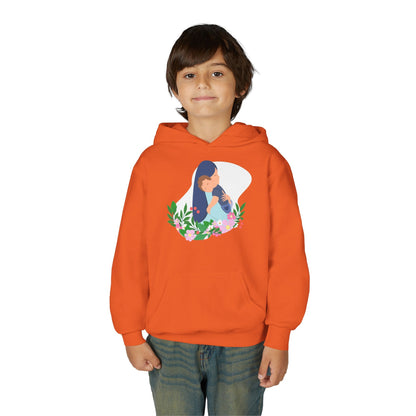 Youth Heavy Blend Hooded Sweatshirt - Mothers love Printify