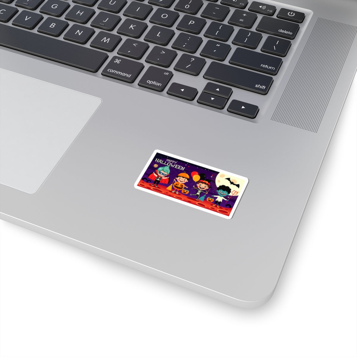Kiss-Cut Stickers - Super kiddo with friends on holloween - [[{"value":"Wonderwear Kid"}]]