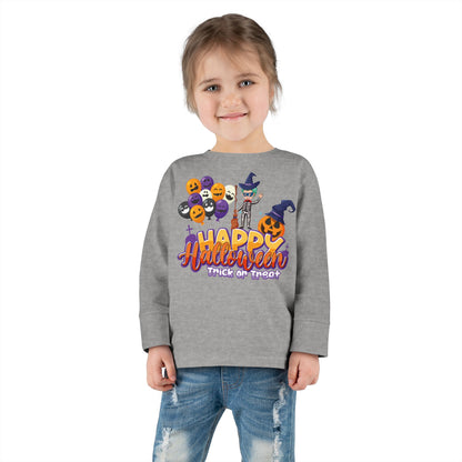 Toddler Long Sleeve Tee - Happy halloween trick or treat - [[{"value":"Wonderwear Kid"}]]