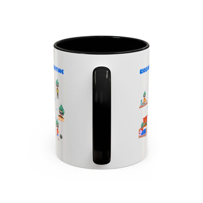 Accent Coffee Mug - Super kiddo daily routine - [[{"value":"Wonderwear Kid"}]]