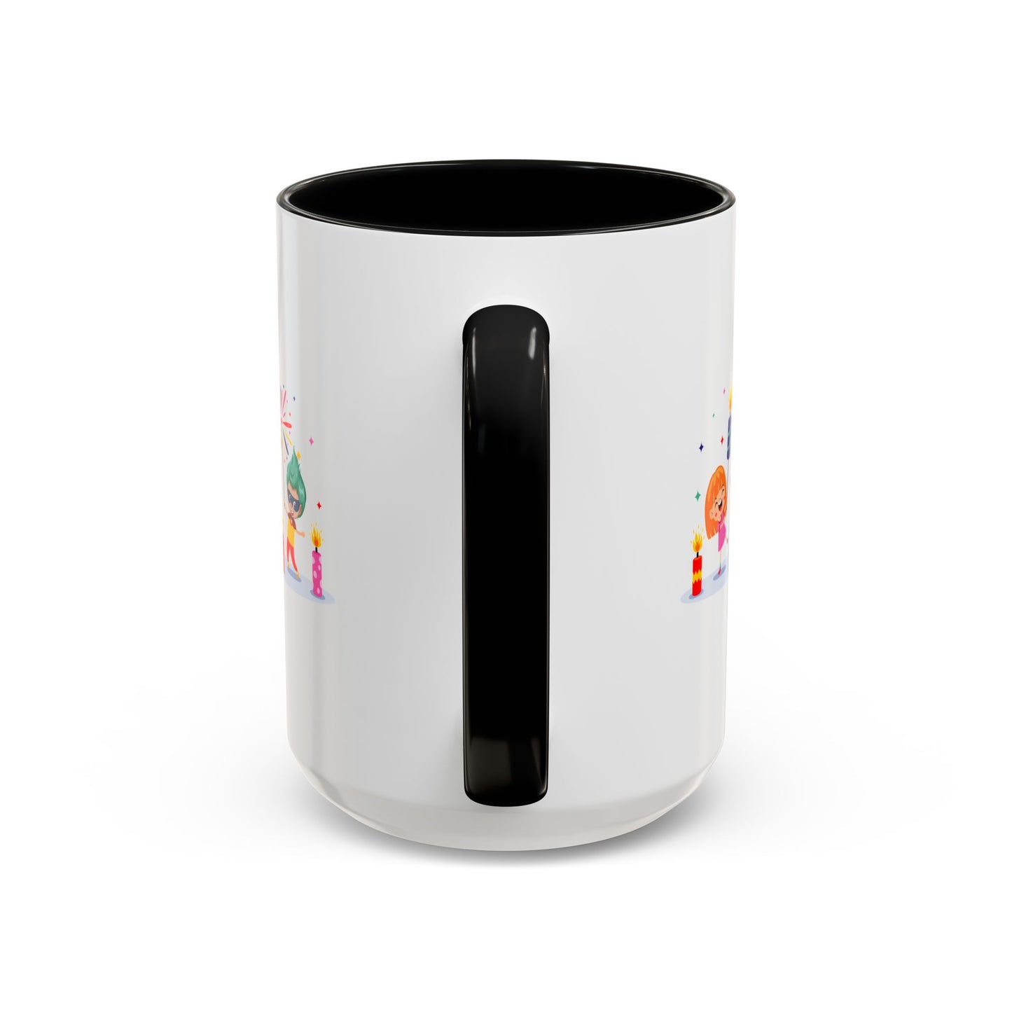 Accent Coffee Mug - Super kiddo lighting fireworks