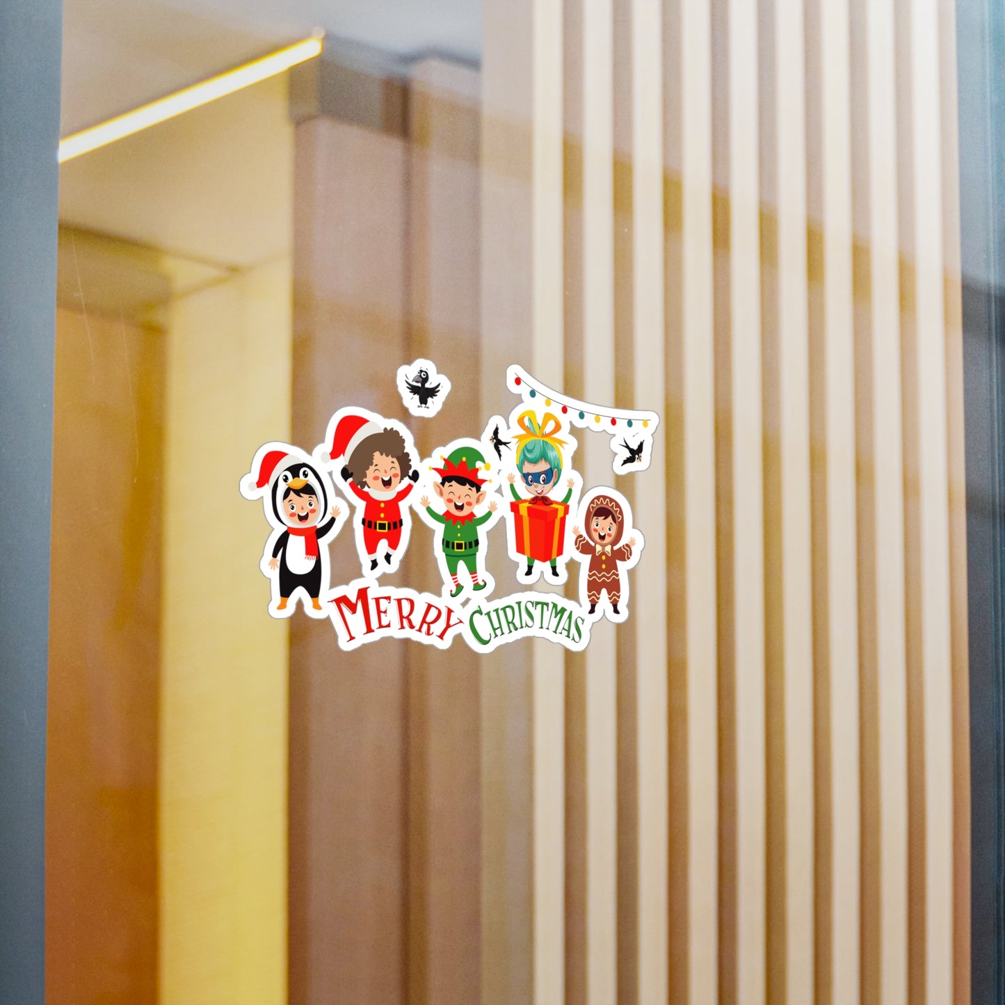 Christmas Kiss-Cut Vinyl Decals – Merry christmas by super kiddo and friends - [[{"value":"Wonderwear Kid"}]]