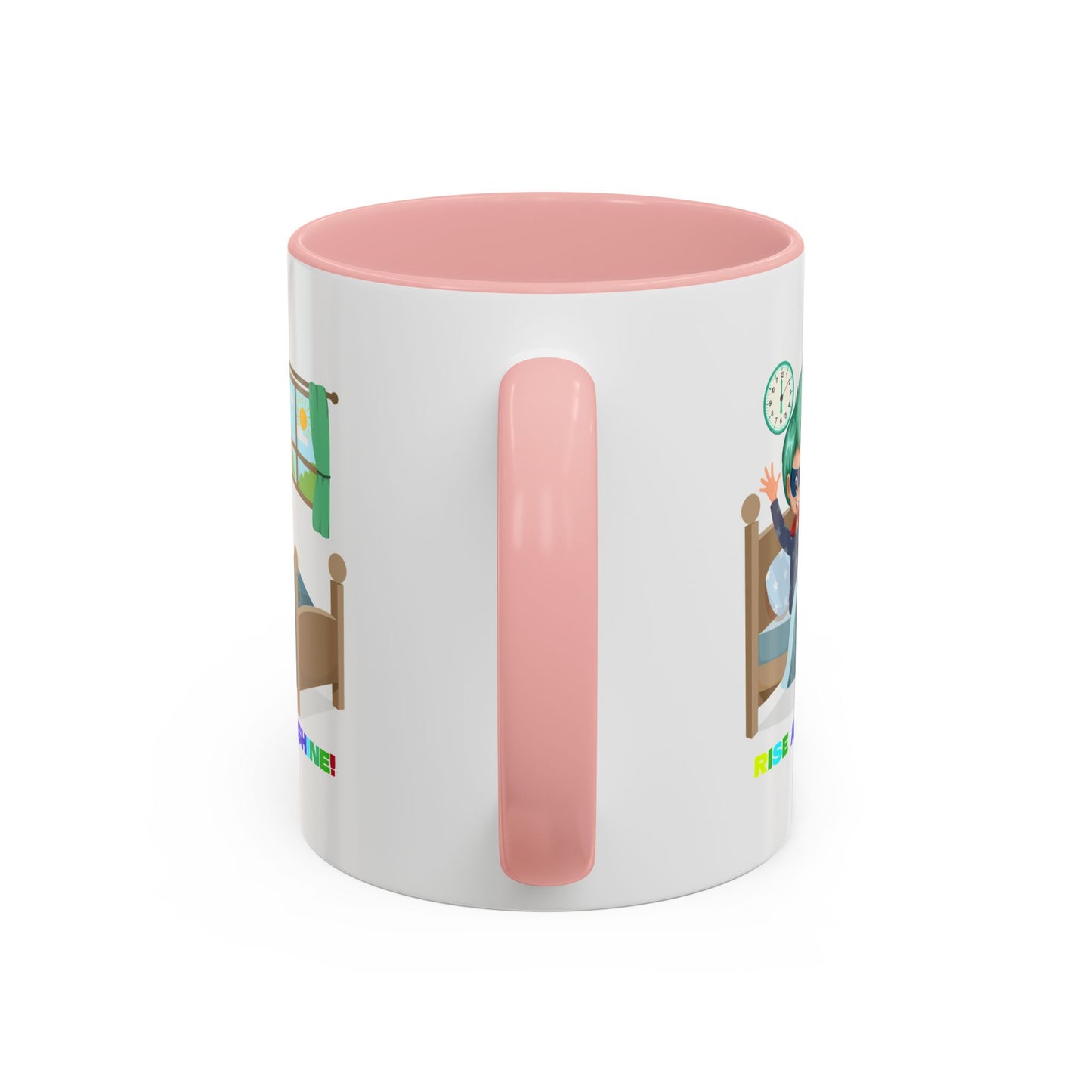 Accent Coffee Mug - Super kiddo teaches us to wake up early