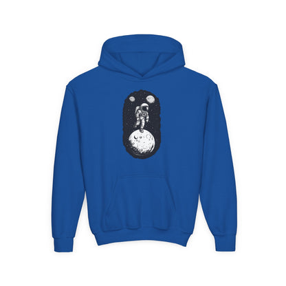 Youth Heavy Blend Hooded Sweatshirt - Cosmic Adventure Printify
