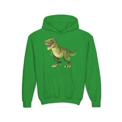 Youth Heavy Blend Hooded Sweatshirt - Tyrannosaurus Printify
