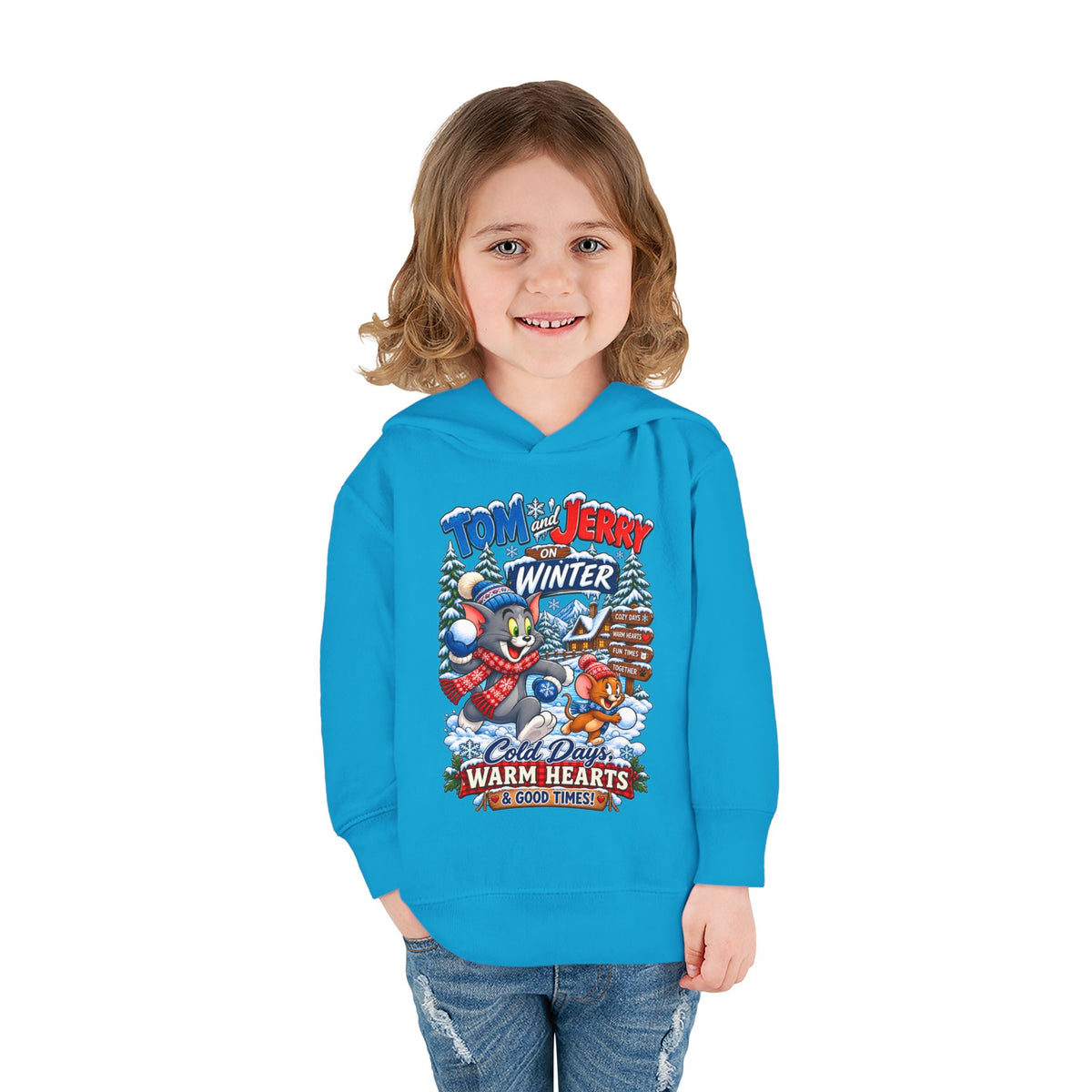 Toddler Hoodie — Tom and Jerry’s Cozy Winter Adventure