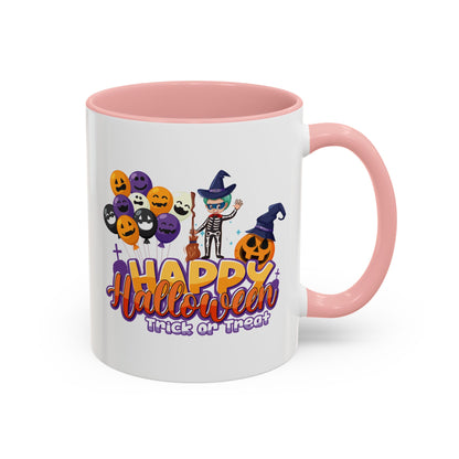 Accent Coffee Mug - Happy halloween trick or treat - [[{"value":"Wonderwear Kid"}]]