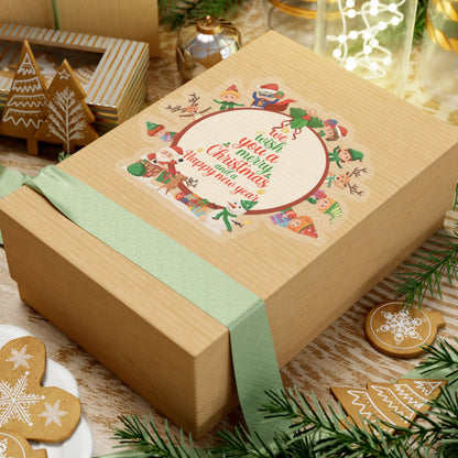 Kiss-Cut Stickers - We wish you a merry christmas - [[{"value":"Wonderwear Kid"}]]