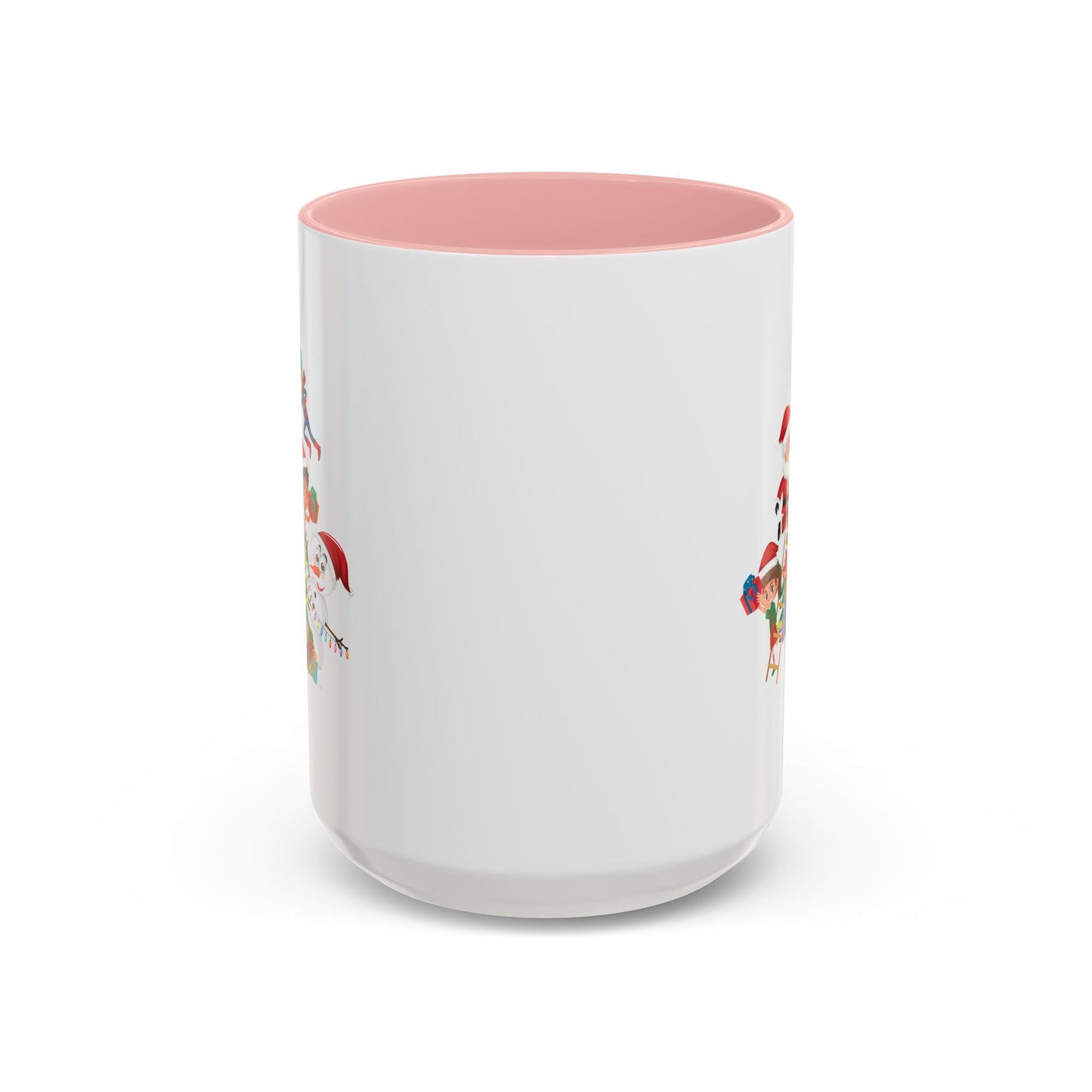 Accent Coffee Mug - Super kiddo making christmas tree