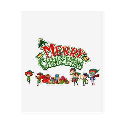 Rolled Posters - Merry christmas from super friends - [[{"value":"Wonderwear Kid"}]]