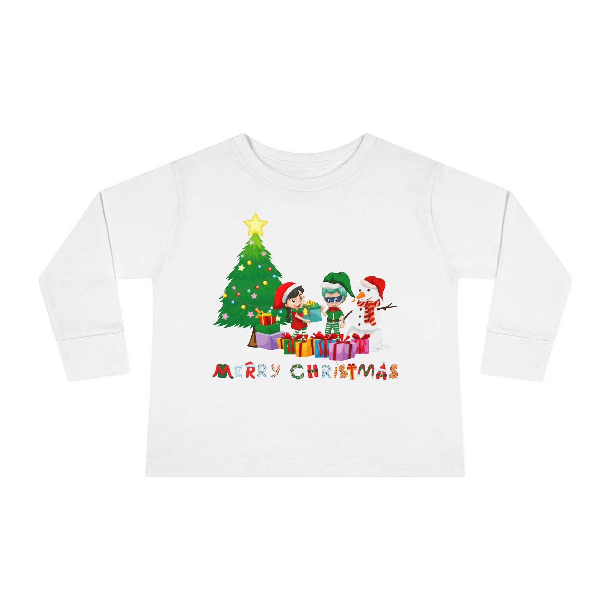 Toddler Long Sleeve Tee - Super kiddo preparing gifts - [[{"value":"Wonderwear Kid"}]]
