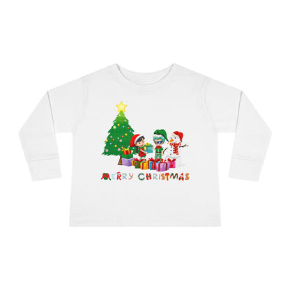 Toddler Long Sleeve Tee - Super kiddo preparing gifts - [[{"value":"Wonderwear Kid"}]]
