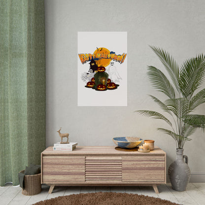 Rolled Posters - Happy holloween - cemetery - [[{"value":"Wonderwear Kid"}]]