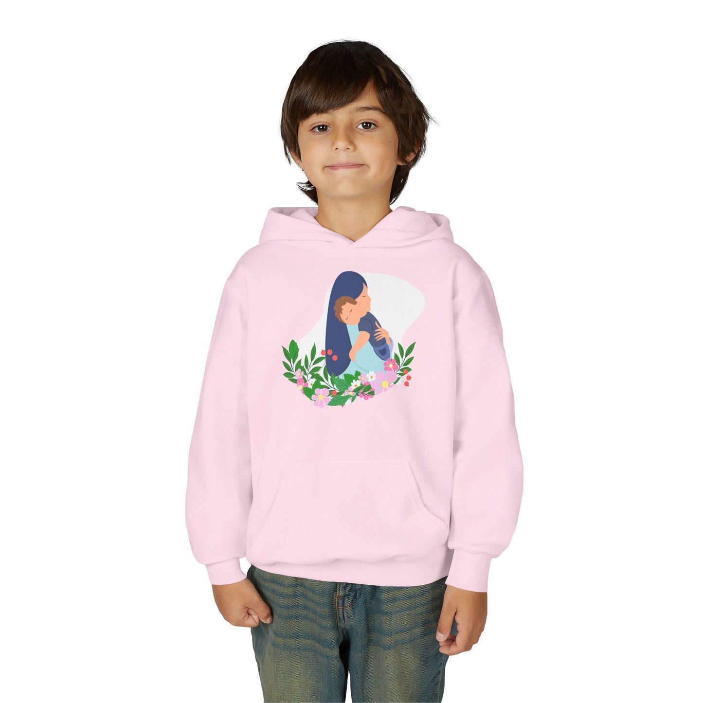 Youth Heavy Blend Hooded Sweatshirt - Mothers love