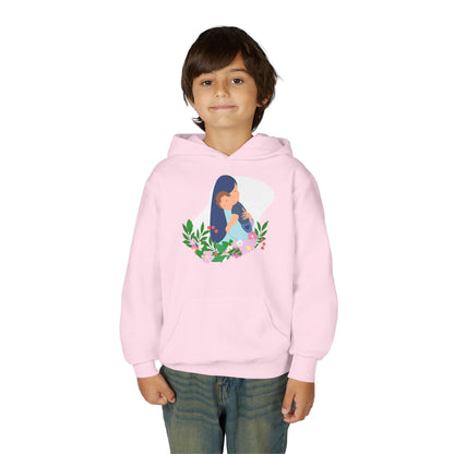 Youth Heavy Blend Hooded Sweatshirt - Mothers love Printify