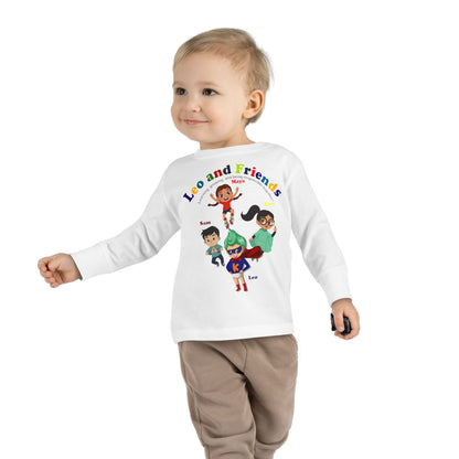 Toddler Long Sleeve Tee - Leo & Friends - Learning and growing - [[{"value":"Wonderwear Kid"}]]