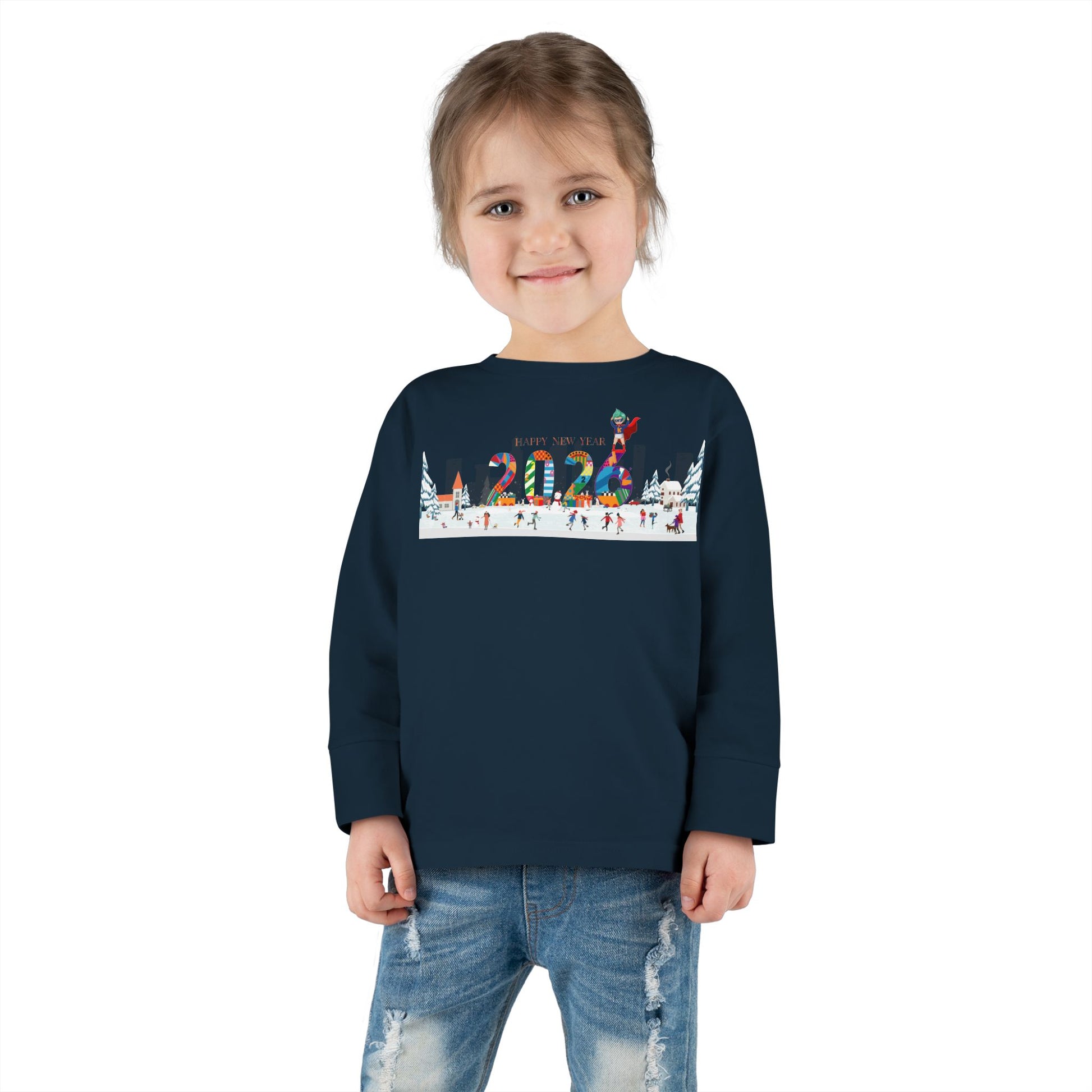 Toddler Long Sleeve Tee - Happy 2026 - [[{"value":"Wonderwear Kid"}]]