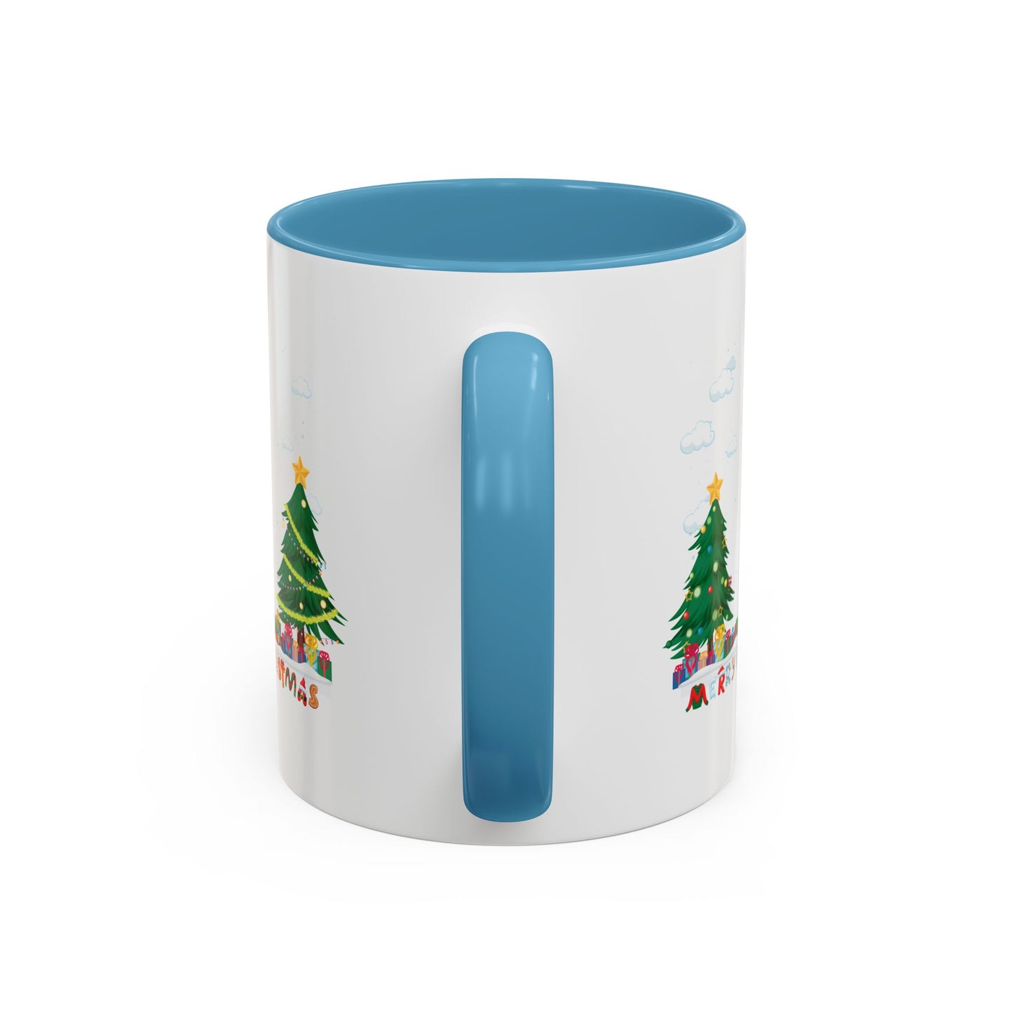 Accent Coffee Mug - Christmas and snowing