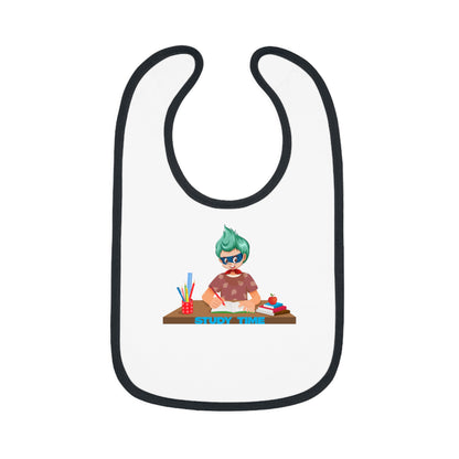 Baby Bib - Super kiddo studying - [[{"value":"Wonderwear Kid"}]]
