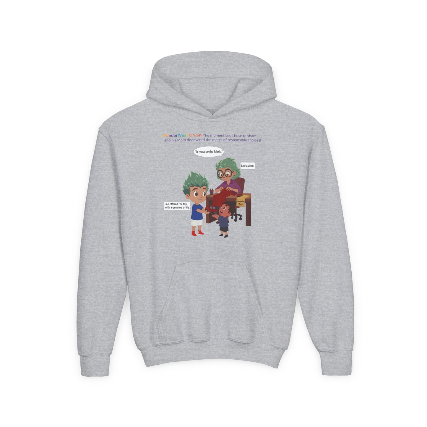 Youth Heavy Blend Hooded Sweatshirt - WonderWear Origin