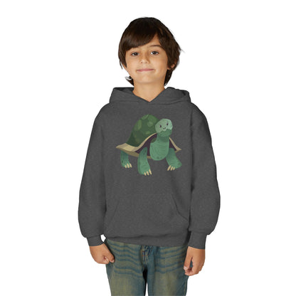 Youth hoodie with adorable turtle design Printify