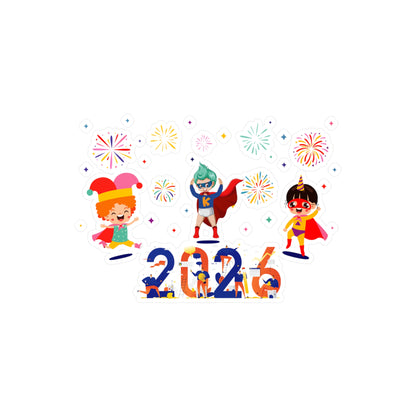 Christmas Kiss-Cut Vinyl Decals – Super kiddo and other hero - [[{"value":"Wonderwear Kid"}]]