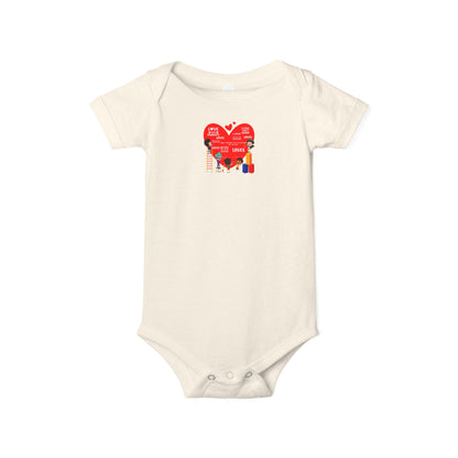Infant Jersey One Piece - Valentines - Super kiddo and friends message - [[{"value":"Wonderwear Kid"}]]