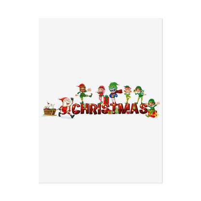 Rolled Posters - Christmas with santa claus and friends - [[{"value":"Wonderwear Kid"}]]