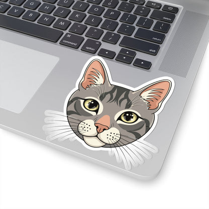 Kiss-Cut Stickers - Maine coon head Printify