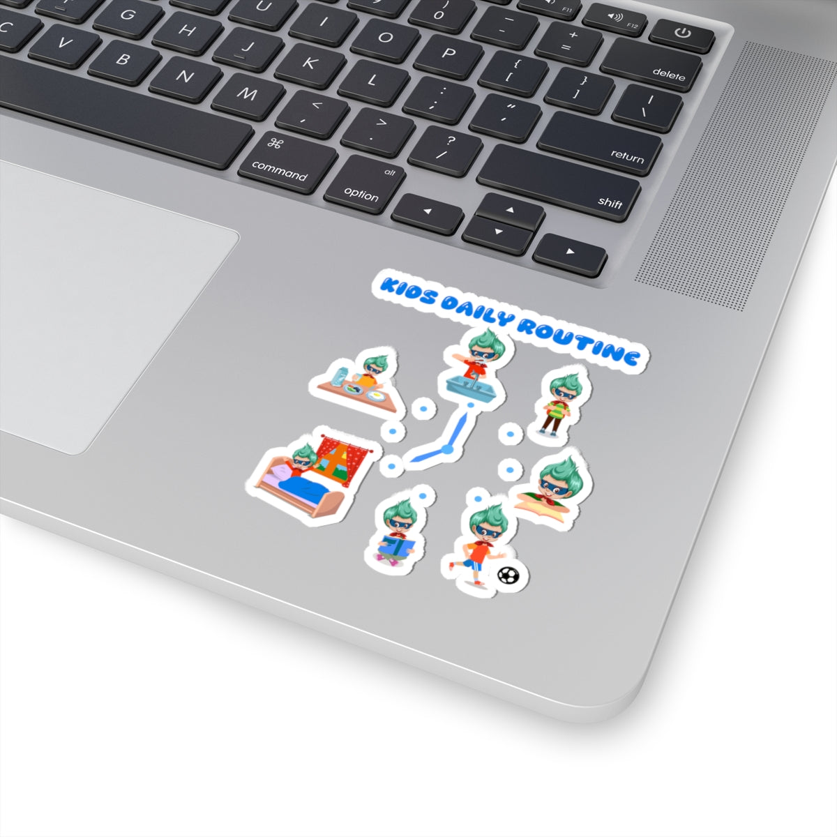 Kiss-Cut Stickers - Super kiddo daily routine - [[{"value":"Wonderwear Kid"}]]