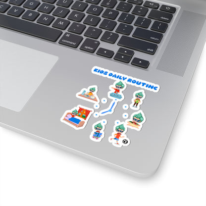 Kiss-Cut Stickers - Super kiddo daily routine - [[{"value":"Wonderwear Kid"}]]
