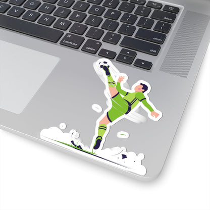 Kiss-Cut Stickers - Kick the Ball Printify