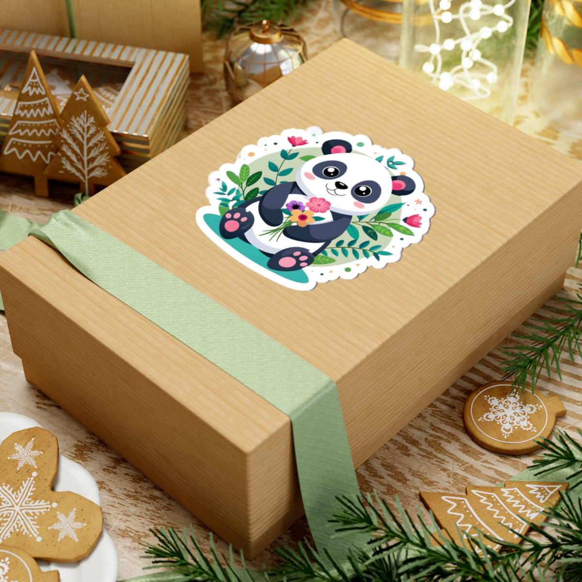 Kiss-Cut Stickers - Adorable Panda