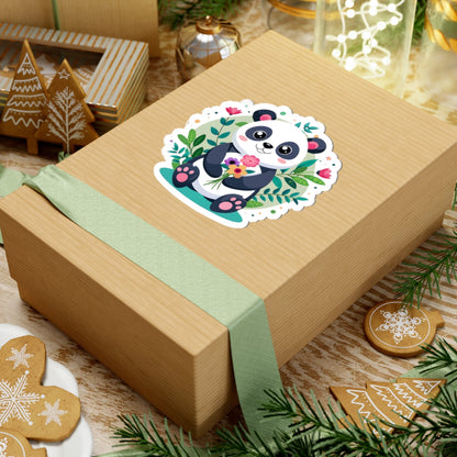 Kiss-Cut Stickers - Adorable Panda Printify