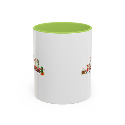 Accent Coffee Mug - Christmas with santa claus and friends - [[{"value":"Wonderwear Kid"}]]