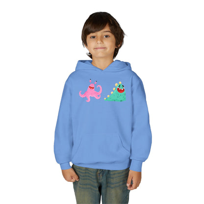 Youth Heavy Blend Hooded Sweatshirt - Joyful monster Printify