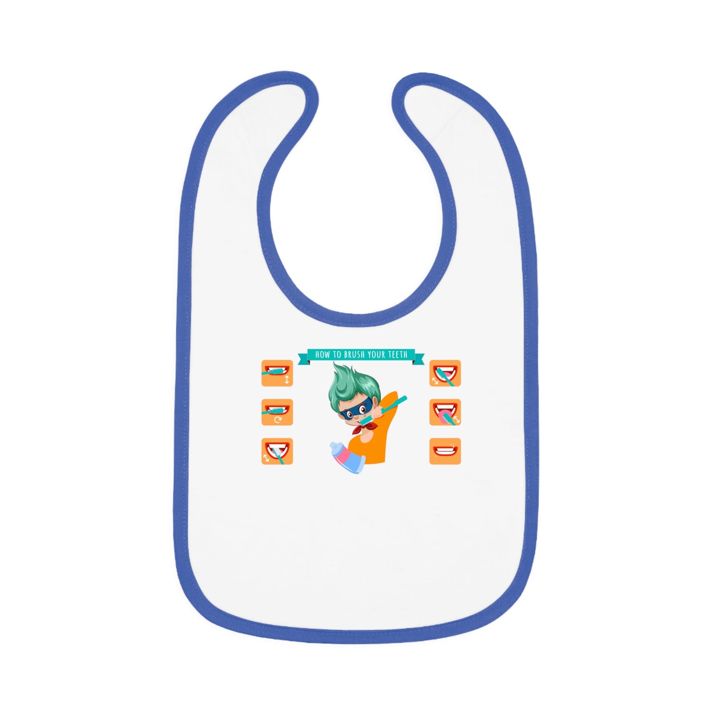 Baby Bib - Super kiddo how to brush teeth
