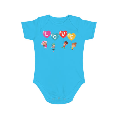 Infant Fine Jersey Bodysuit - Valentines -  Love - [[{"value":"Wonderwear Kid"}]]