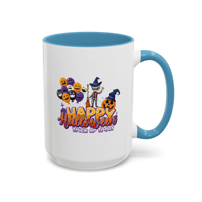 Accent Coffee Mug - Happy halloween trick or treat - [[{"value":"Wonderwear Kid"}]]