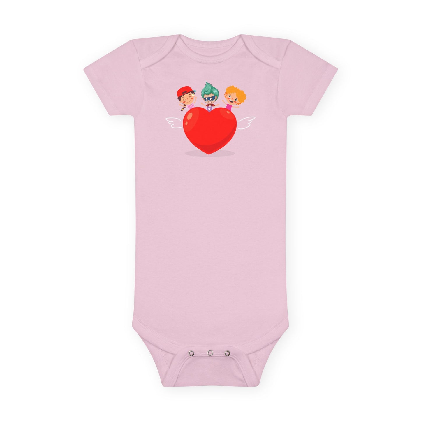 Infant Jersey One Piece - Valentines - Super kiddo on top of heart - [[{"value":"Wonderwear Kid"}]]