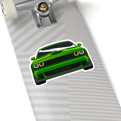 Kiss-Cut Stickers - Green Sports Car Printify