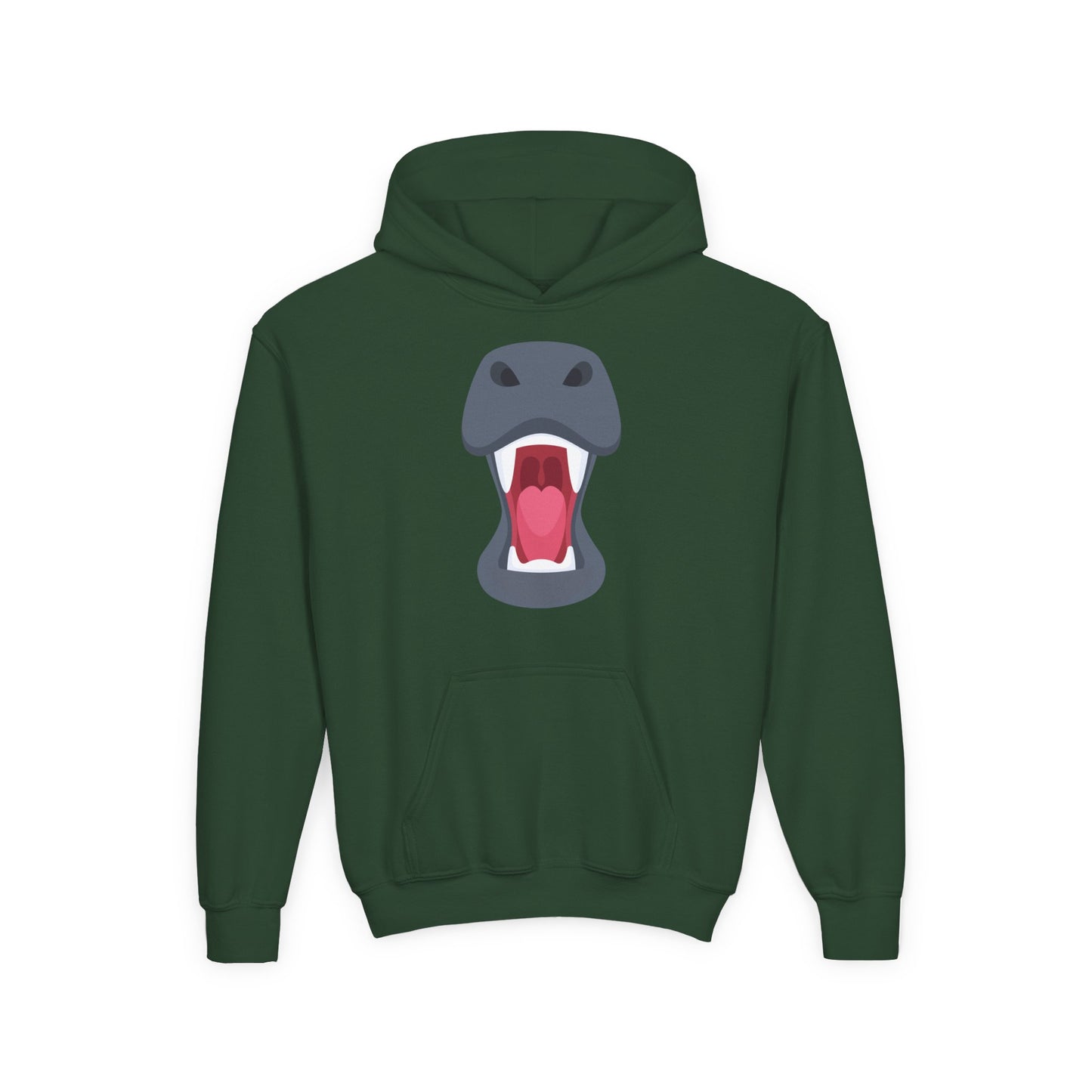 Youth Heavy Blend Hooded Sweatshirt -  Rhinos face