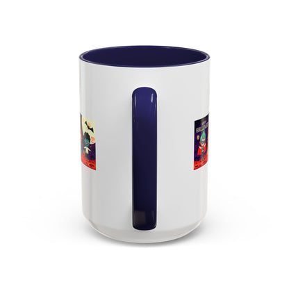 Accent Coffee Mug - Super kiddo with friends on holloween - [[{"value":"Wonderwear Kid"}]]