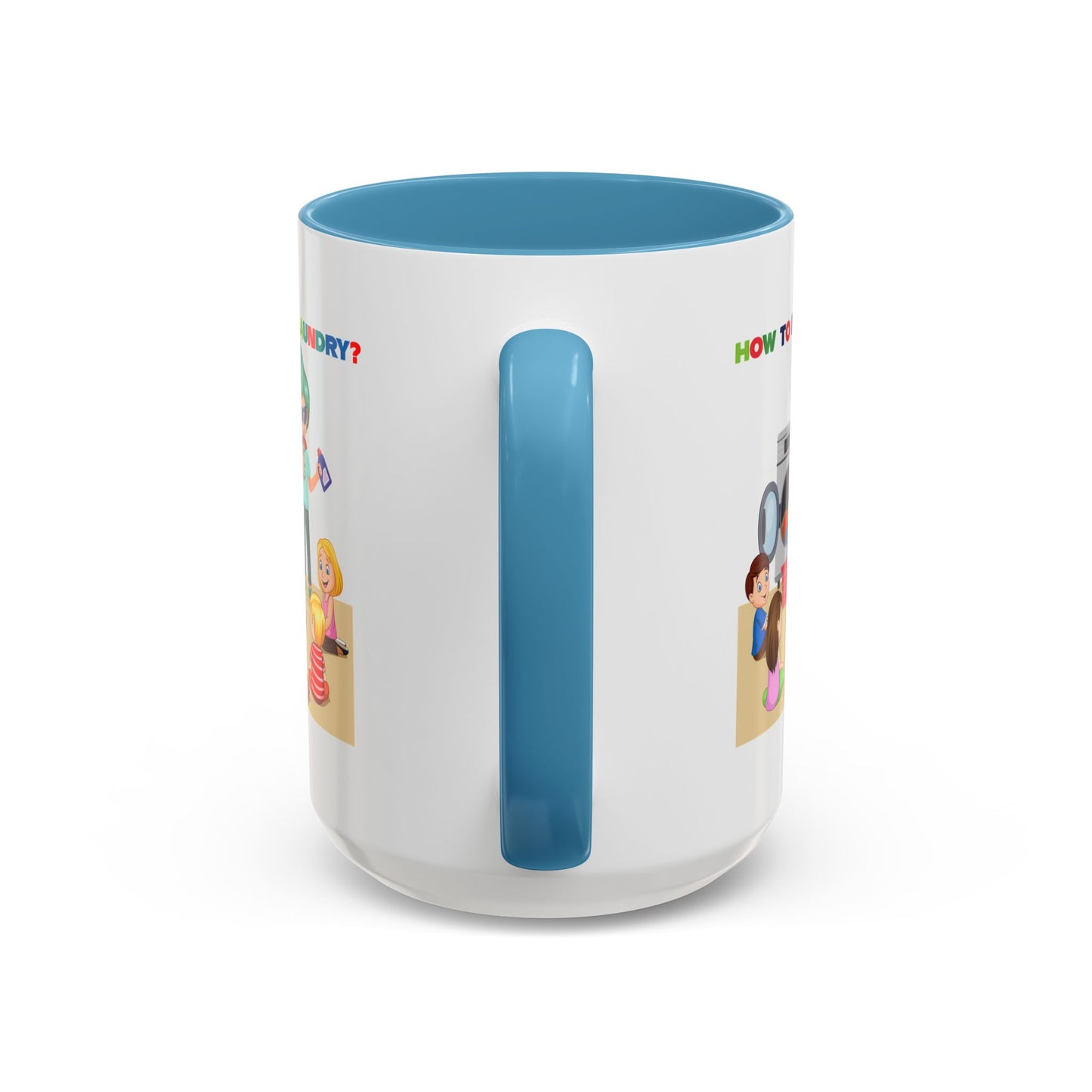 Accent Coffee Mug - super kiddo teaching laundry